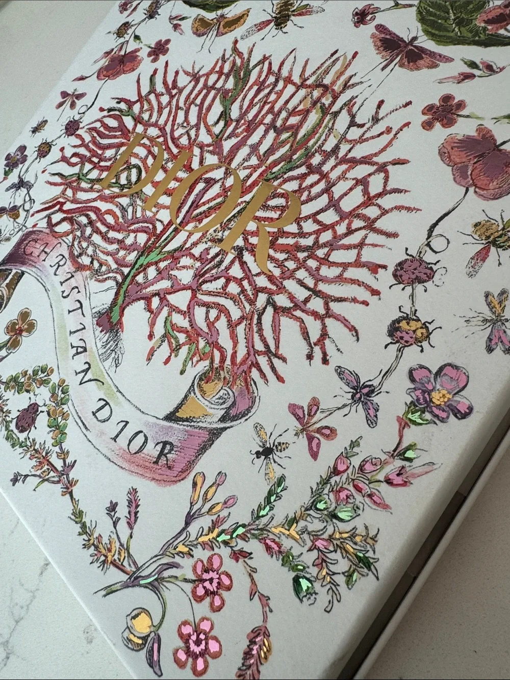 Dior Scarf Box/tissue/ribbon RARE LIMITED EDITION “Cabinet of Curiosities”
